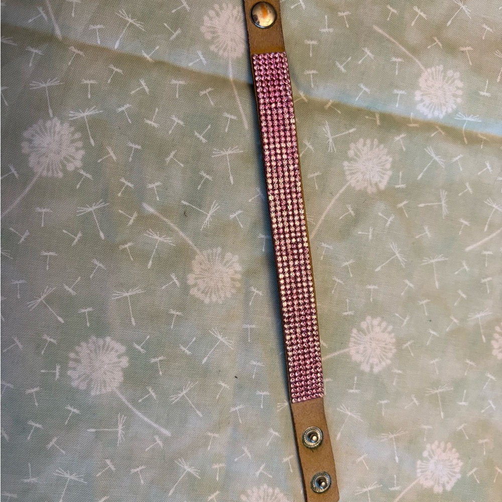 Pink Rhinestone Bracelet